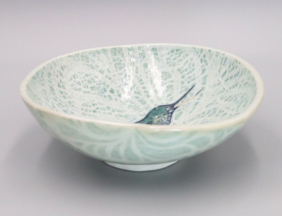 Crackle Bird Bowl