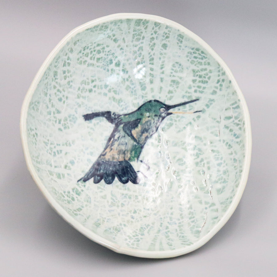 Crackle Bird Bowl