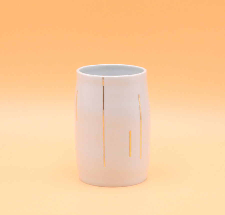 Gold Striped Vase