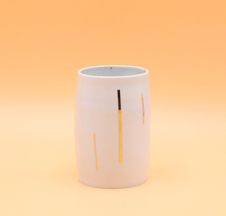 Gold Striped Vase