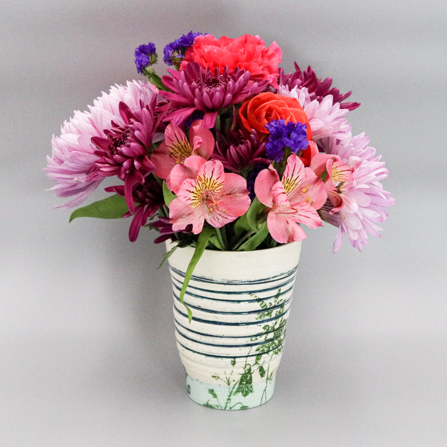 Provence Striped Vase